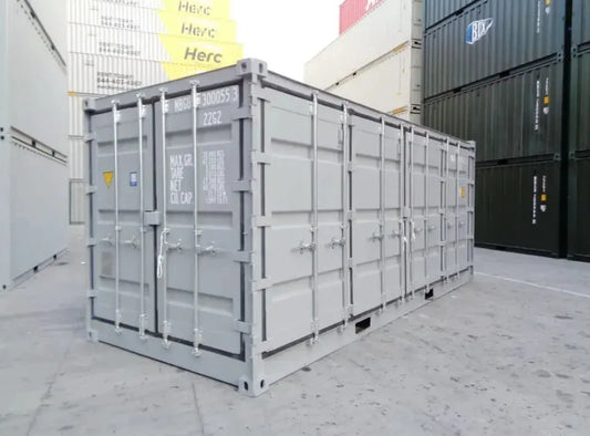 Contentor marítimo de 20 pés com lateral aberta (open side)