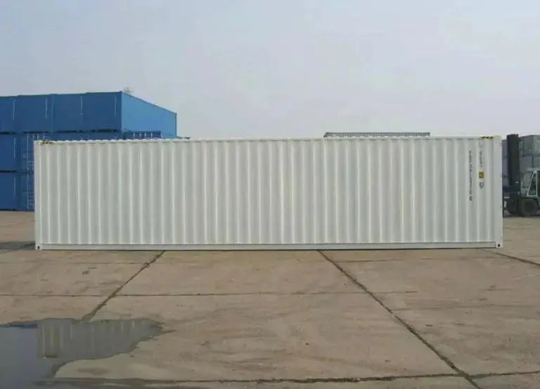 Contentor marítimo branco de 40 pés – Novo