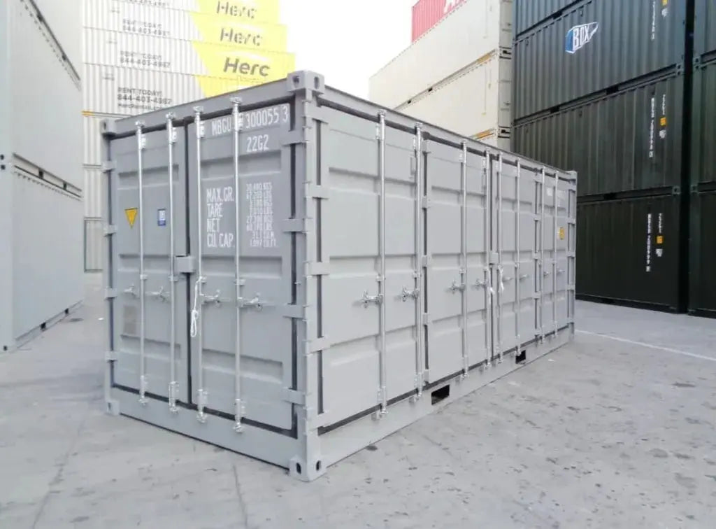 Contentor marítimo de 20 pés com lateral aberta (open side)