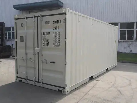 Contentor marítimo de 20 pés dry van branco – novo