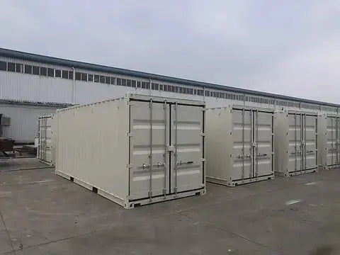 Contentor marítimo de 20 pés dry van branco – novo