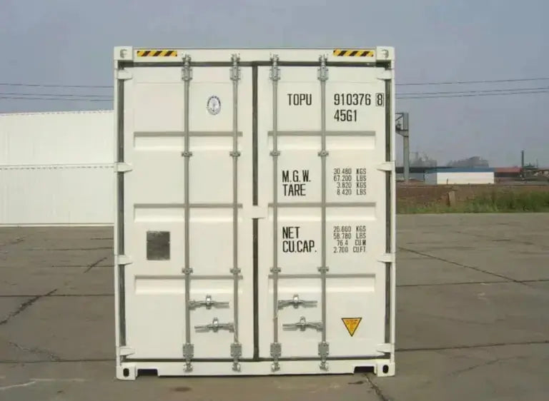 Contentor marítimo branco de 40 pés – Novo